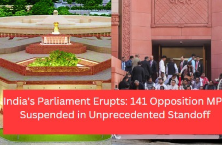 India’s Parliament Erupts: 141 Opposition MPs Suspended in Unprecedented Standoff